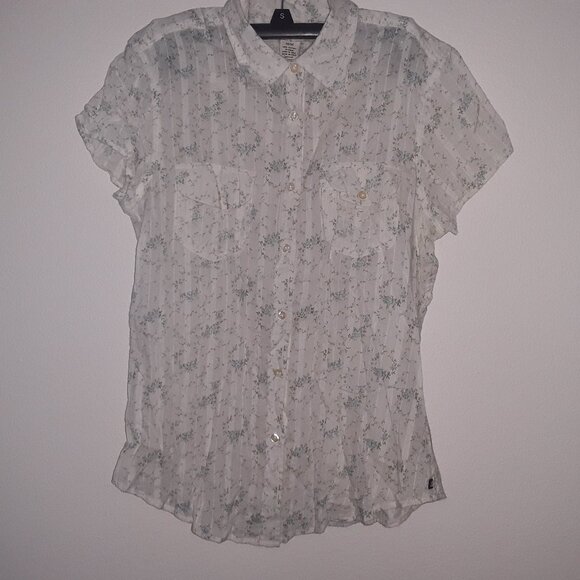 Polo Jeans Company Ralph Lauren junior size medium,beautiful pale yellow w/ blue - Picture 1 of 5